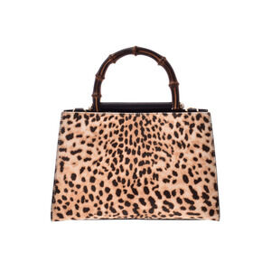 Gucci Bamboo Nimfair Handbag Leopard Harako Strap